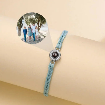 Armband mit rundem Strass-Anhänger und Bildprojektion - Mija Esro
