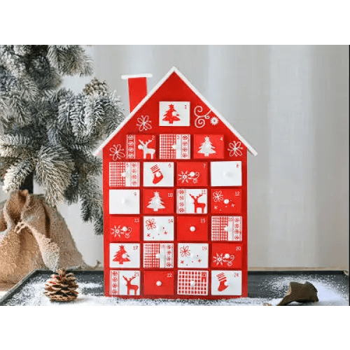 Wiederbefüllbarer Adventskalender aus Holz - Mija Esro